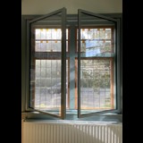 Allframe achterzetraam met houten Finti kozijn en HR++ glas voor monumentale panden