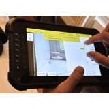 Digitaal inmeten getoogde Allframe achterzetramen kerk 