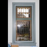 Allframe achterzetraam draairaam in kleur, slank profiel, duurzaam houten kozijn op maat met zonwering