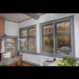 Allframe achterzetraam in kleur, slank profiel, duurzaam houten kozijn op maat